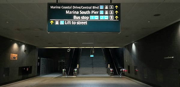 Marina South Pier MRT exit
